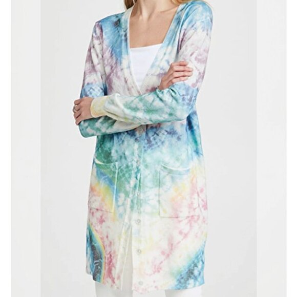 LE SUPERBE ECLIPSE TIE-DYE CARDIGAN